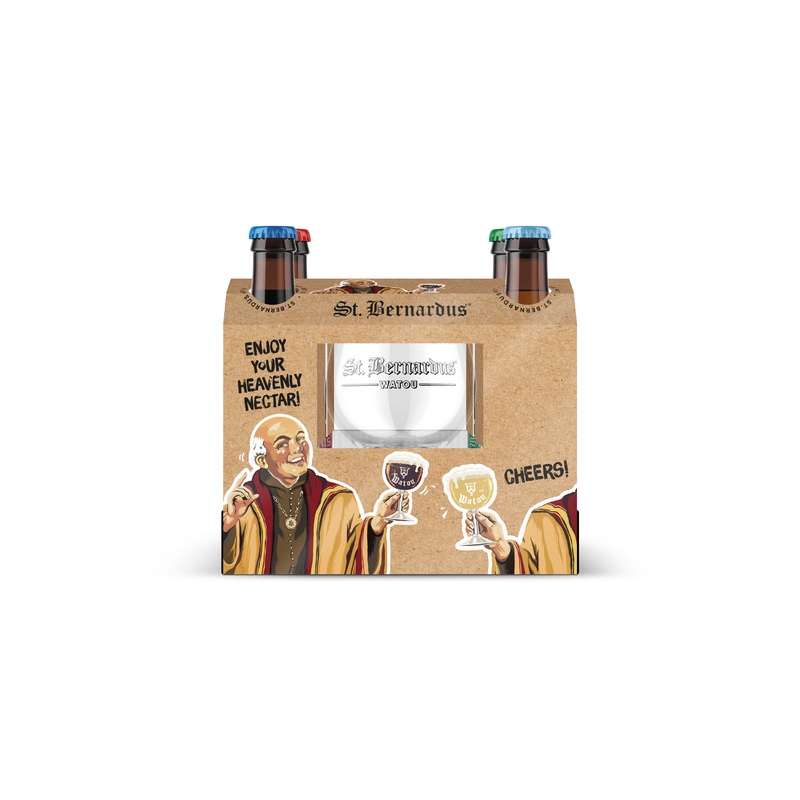 Saint Bernardus Gift Pack 4B/1 Glass 330ML