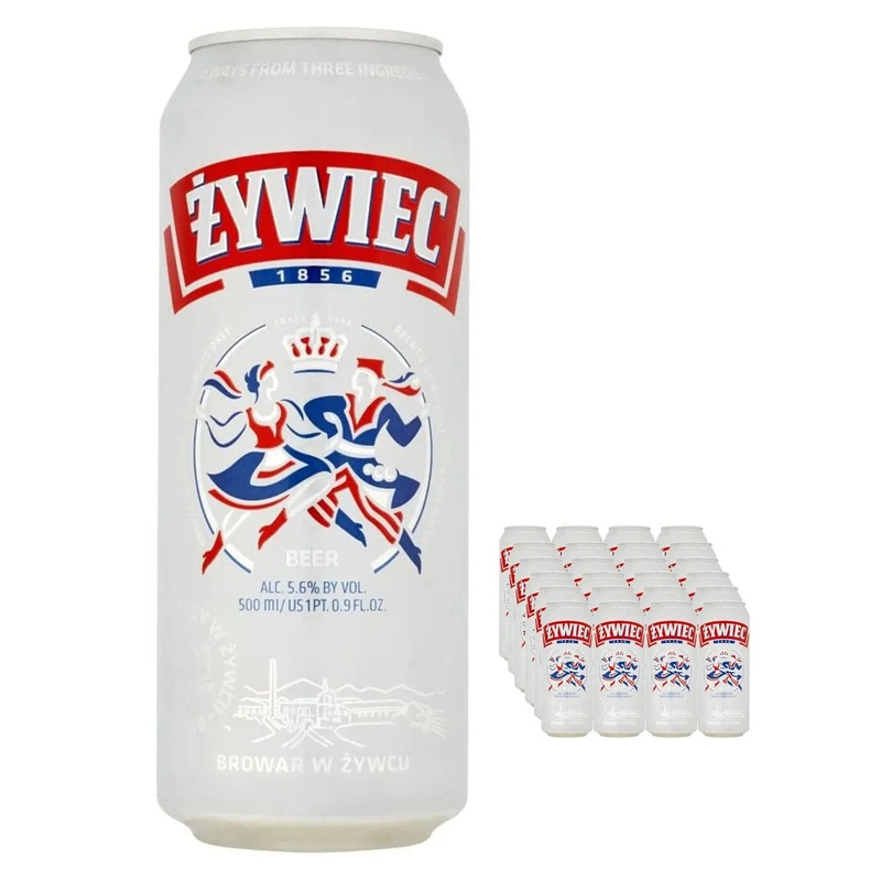 Zywiec Original Polish Lager Beer Multipack, 24 x 500 ml