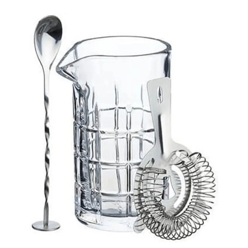 BarCraft Cocktail Mixing Glass And Strainer Set