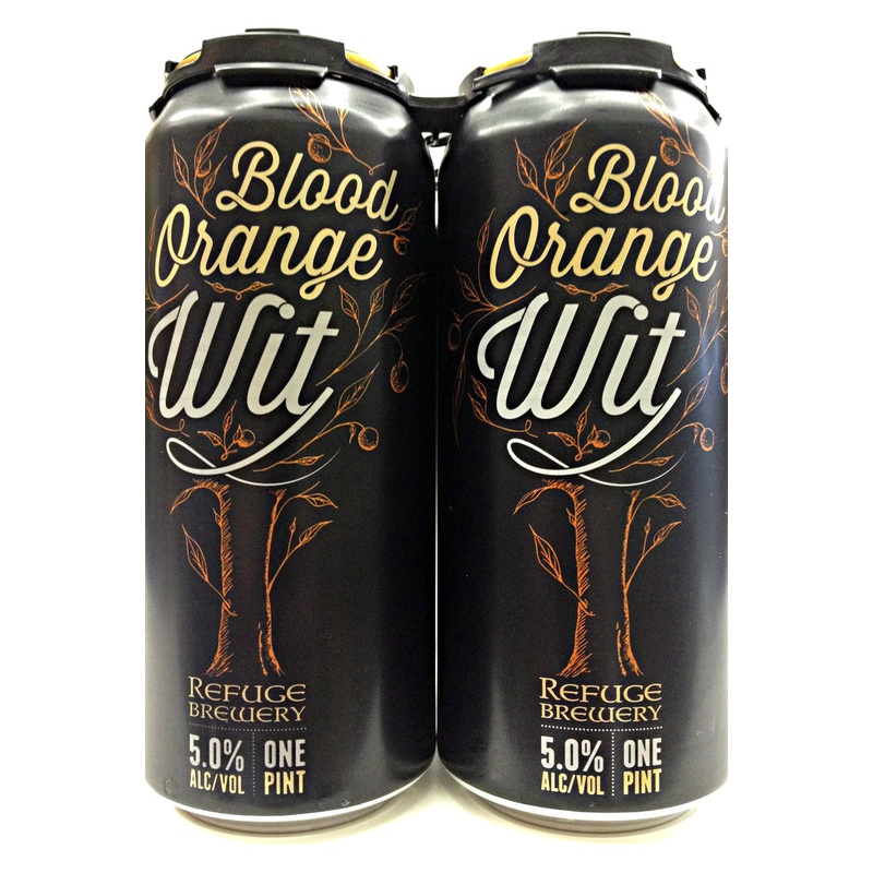 Refuge Brewery Blood Orange Wit 4PK Cans