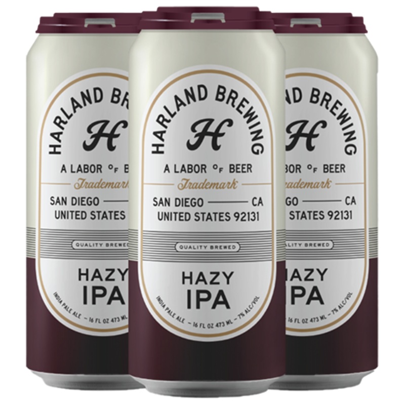 Harland Brewing Hazy IPA, 4-pack