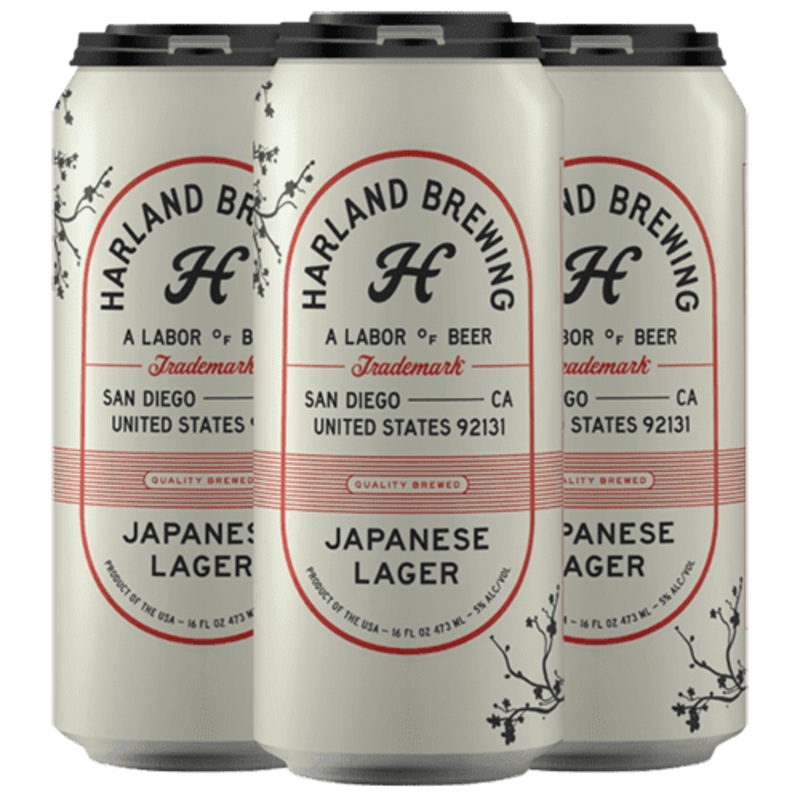 Harland Brewing Japanese Lager, 4-pack