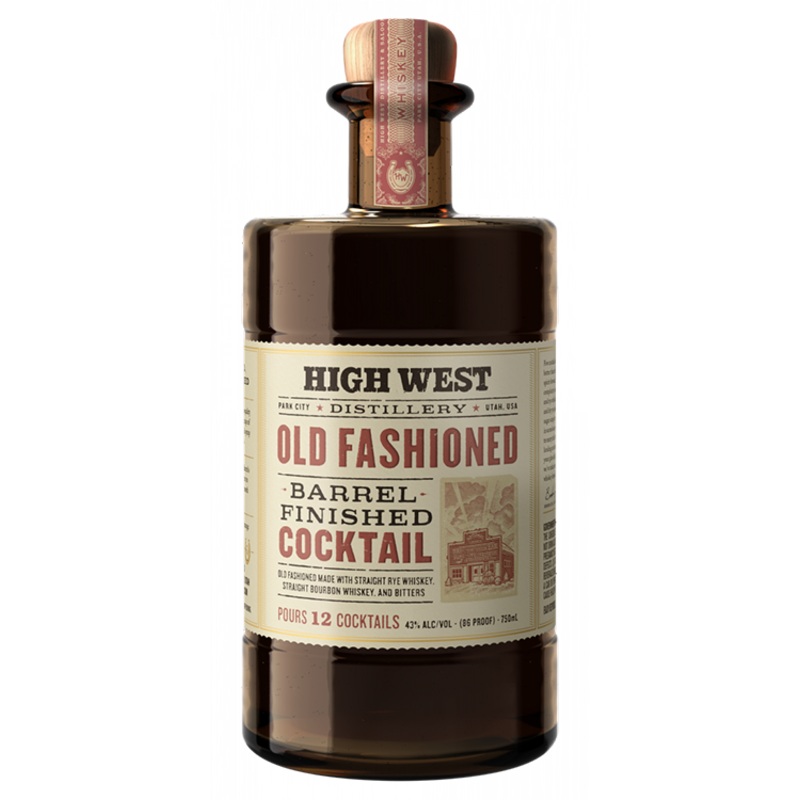 High West Old Fashioned Barrel Finished Cocktail, 375mL