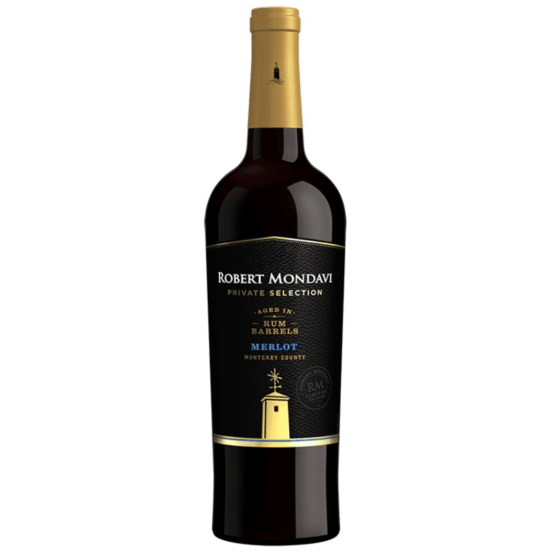 Robert Mondavi Private Selection Merlot Aged in Rum Barrels, 2018