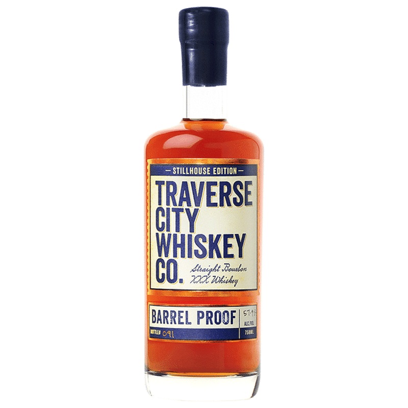 Traverse City Barrel Proof Straight Bourbon Whiskey, 750mL