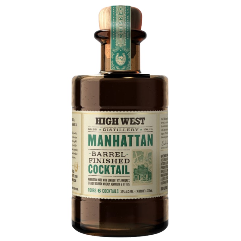 High West Manhattan Barrel Finished Cocktail, 375mL