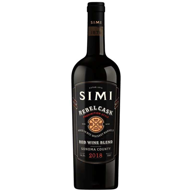 Simi Rebel Cask Prohibition Style Red Wine Aged in Rye Barrels, 2018