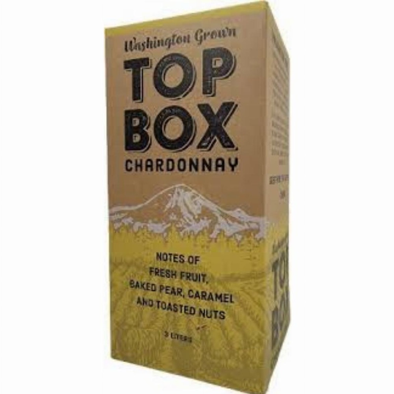 Top Box Charonnay Washington State BOX WINE 3.0 Liter