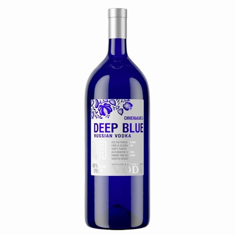 Deep Blue Vodka Ice Filtered Ukraine Kosher 1.75ml