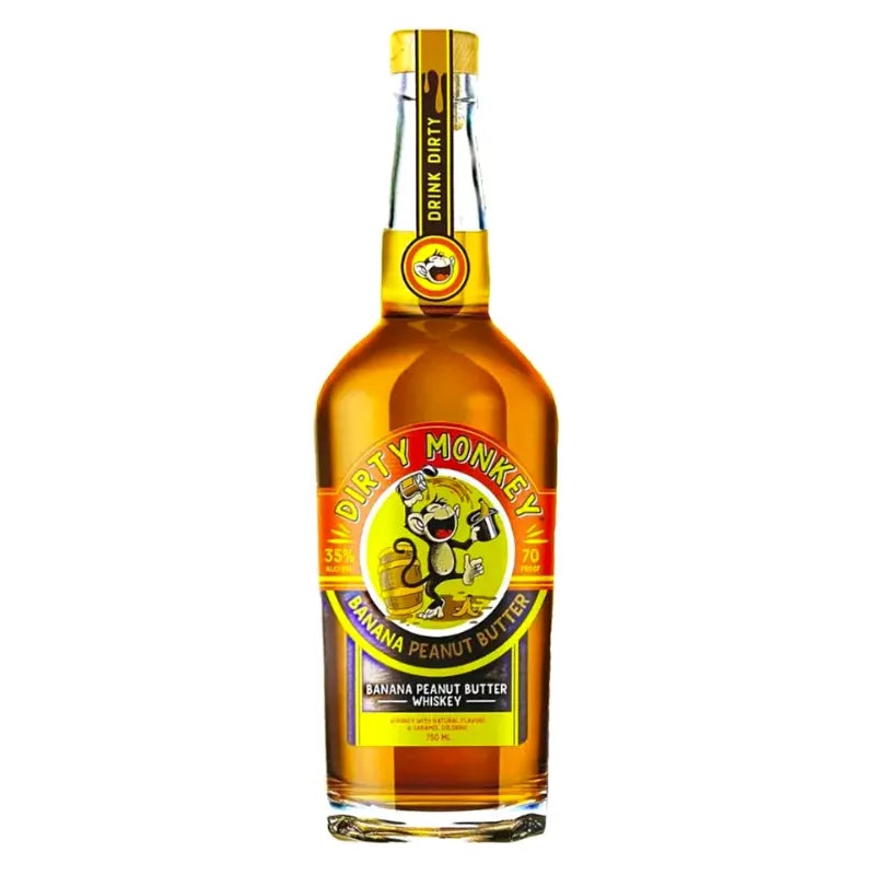 Dirty Monkey Banana Peanut Butter Whiskey 750mL