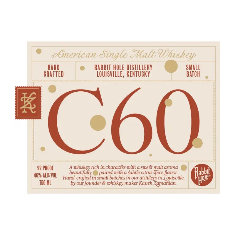 Rabbit Hole C60 American Single Malt Whiskey