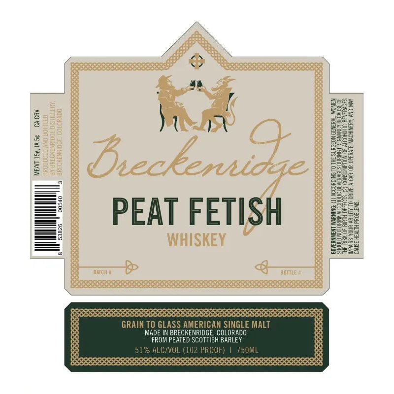 Breckenridge Peat Fetish American Single Malt Whiskey 750mL