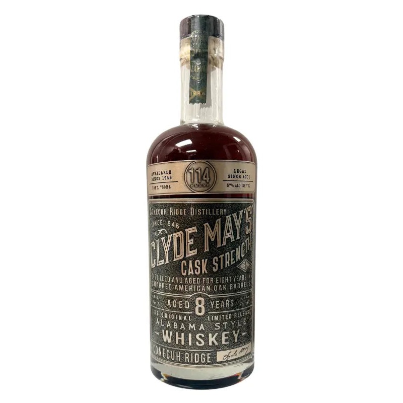 Clyde May's 8 Year Cask Strength Alabama Whiskey 114 Proof