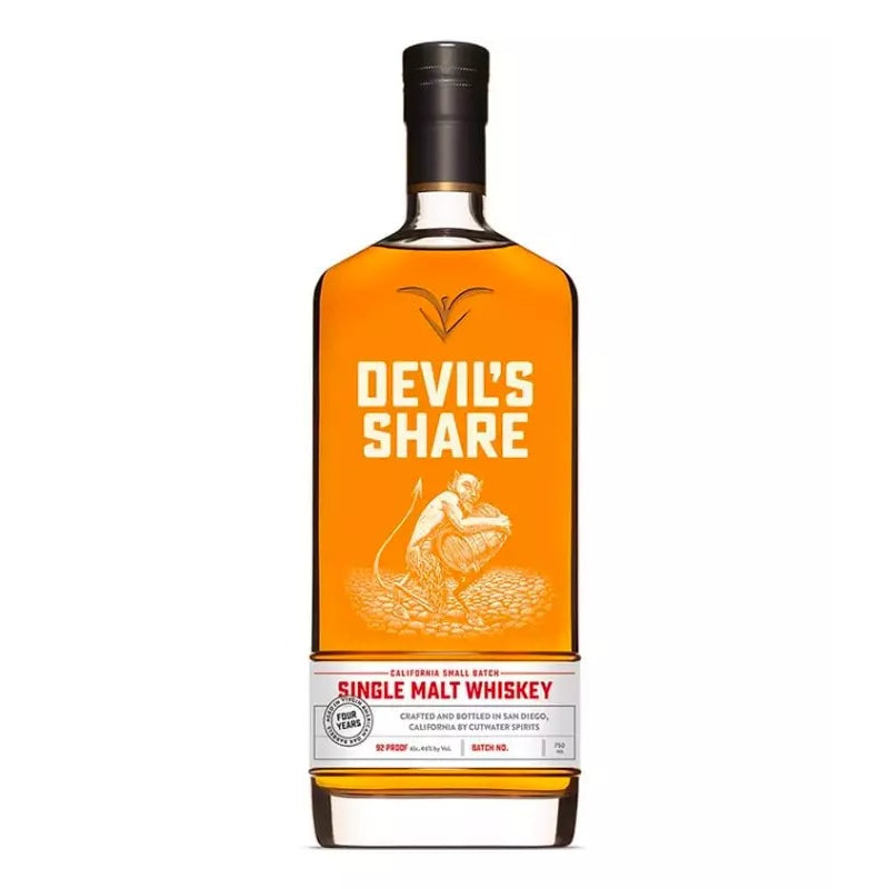 Cutwater Devil's Share California Single Malt Whiskey 750mL