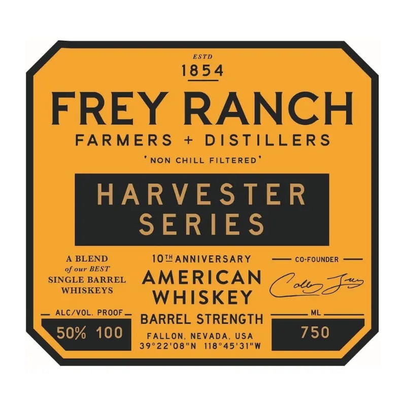 Frey Ranch Harvest Series 10th Anniversary Barrel Strength American Whiskey