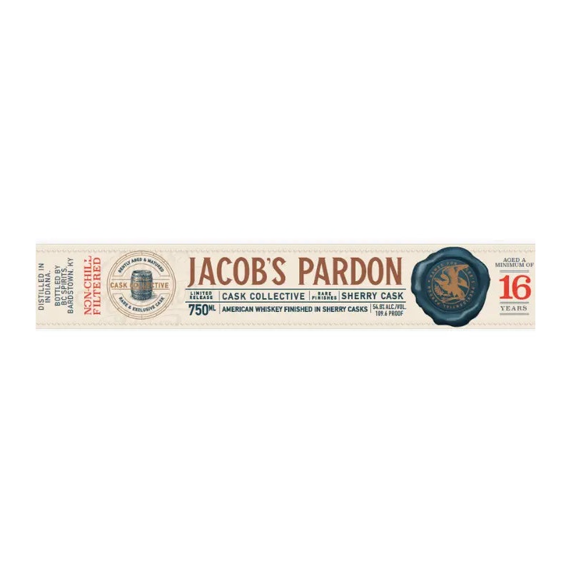 Jacob's Pardon 16 Year Sherry Cask American Whiskey 750mL