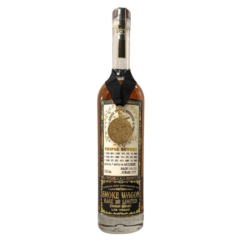 Smoke Wagon Triple Sevens Rare and Limited Straight Whiskey