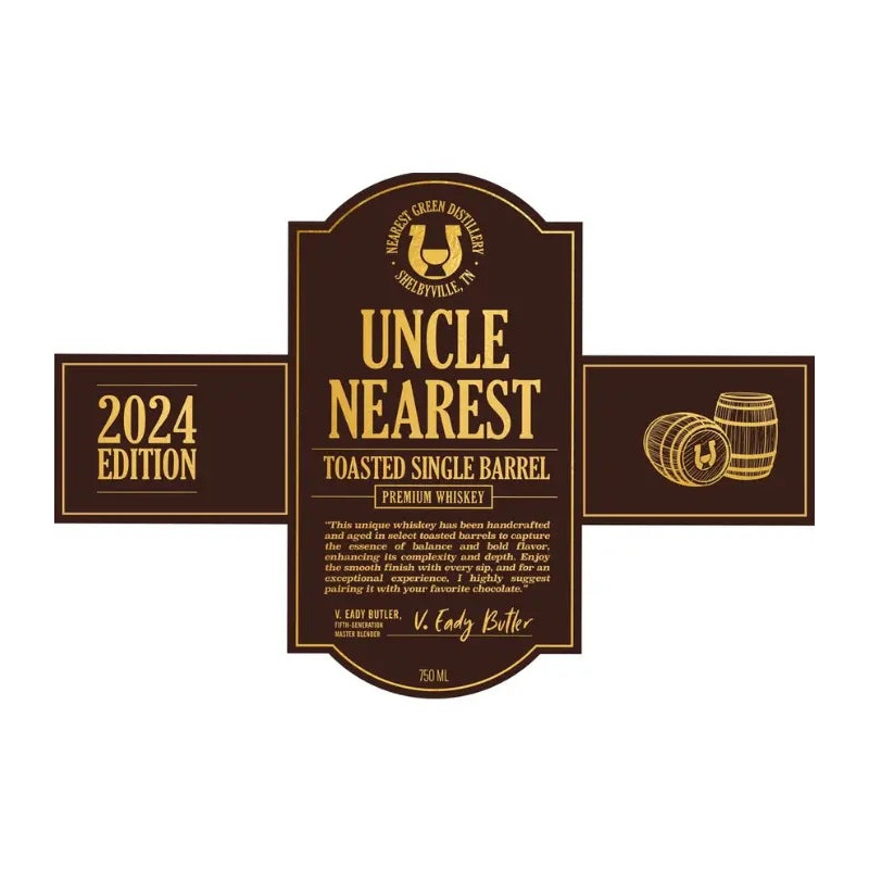 Uncle Nearest Toasted Single Barrel Tennessee Whiskey 750mL