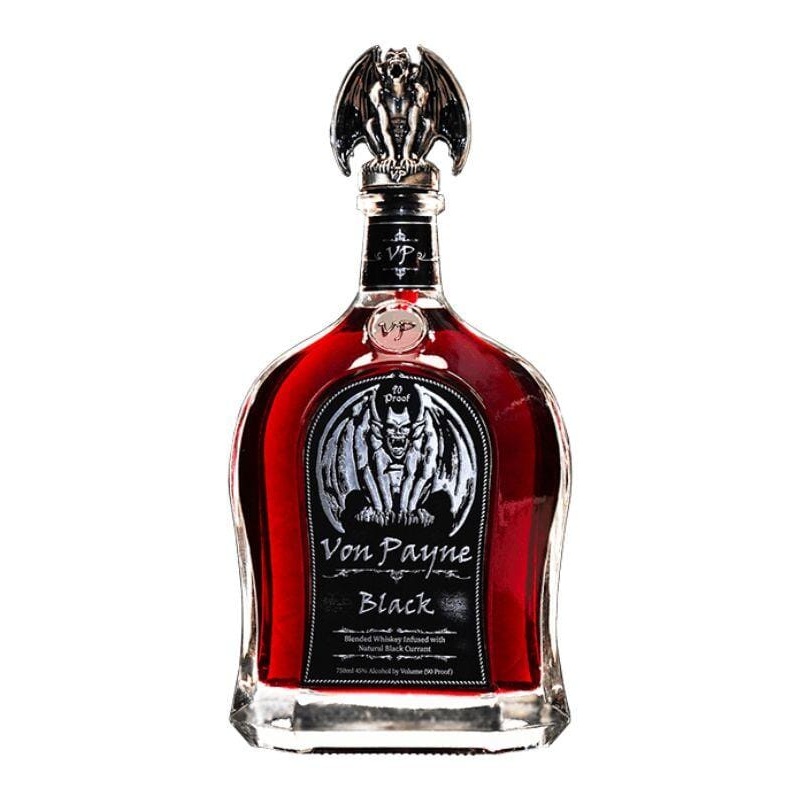 Von Payne Black Blended Whiskey Infused with Natural Black Currant 750mL