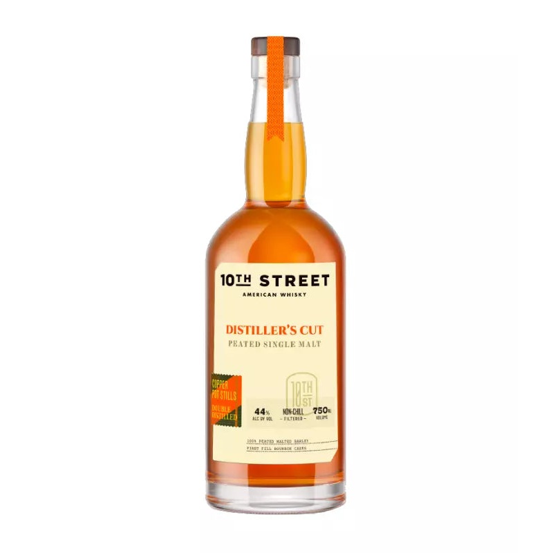 10th Street Peated Single Malt Distiller's Cut American Whiskey 750mL