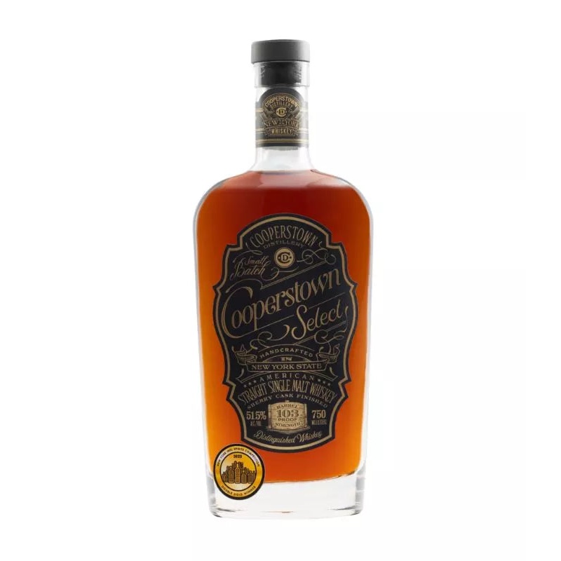 Cooperstown Select Straight American Single Malt Whiskey 750mL