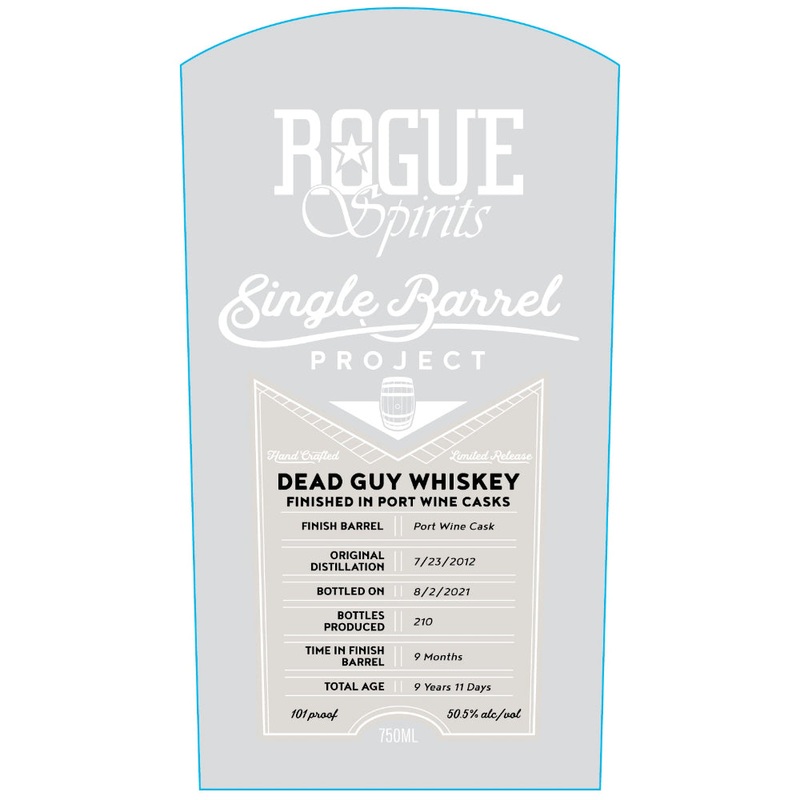 Rogue Single Barrel Project Dead Guy Whiskey Finished In Port Wine Casks