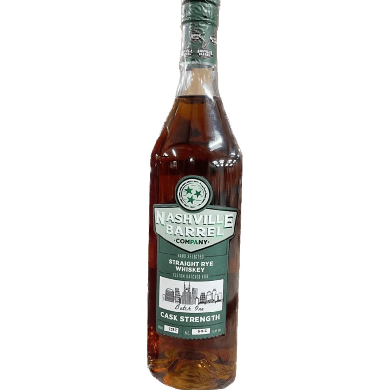 Nashville Barrel Co. Cask Strength Straight Rye Whiskey