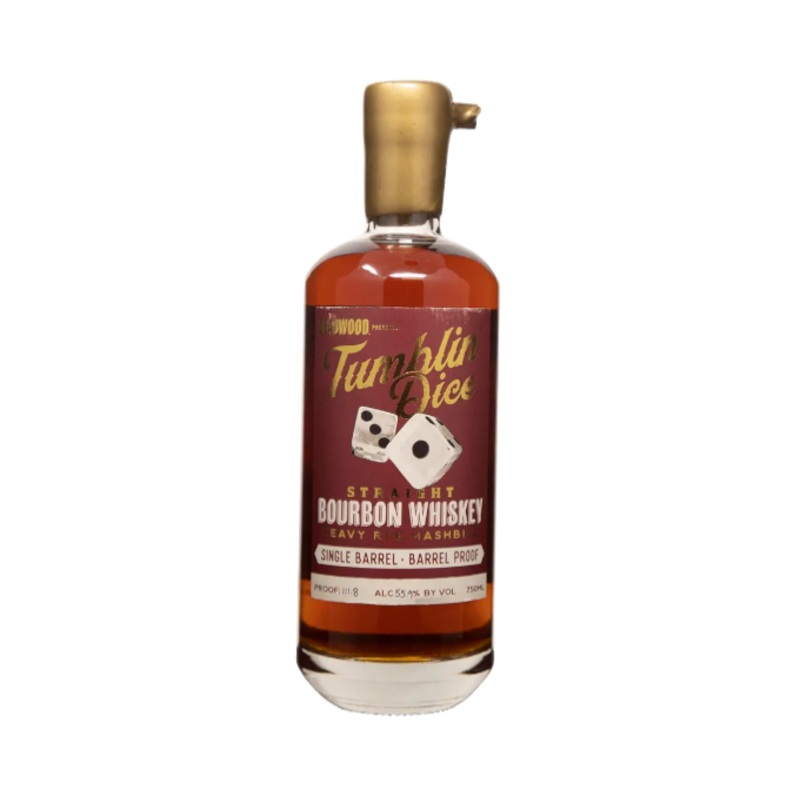 Deadwood Tumblin Dice Single Barrel Straight Heavy Rye 750ml