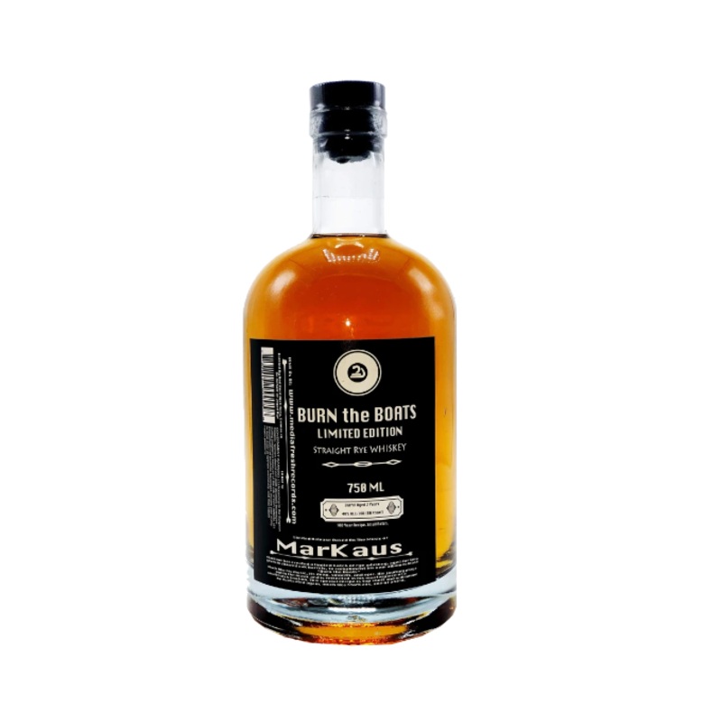 Markaus Burn The Boats Straight Rye 750ml