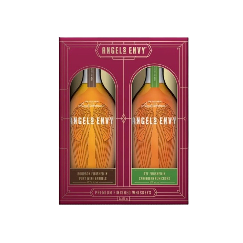 Angels Envy Bourbon and Rye Gift Set 2-Pack 375ml