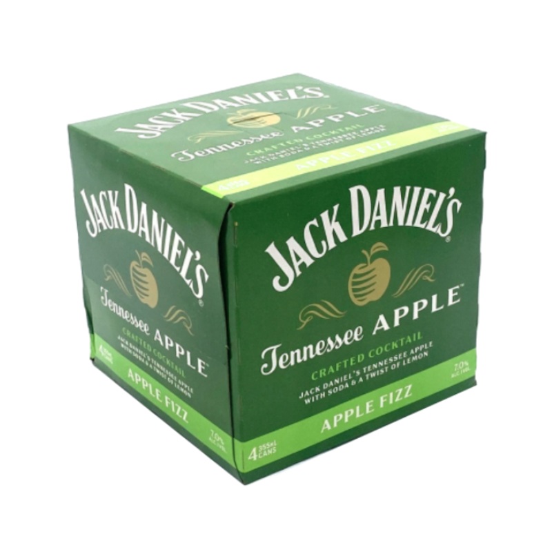 Jack Daniels Apple Fizz 12oz 4-Pack Can (DNO P3)