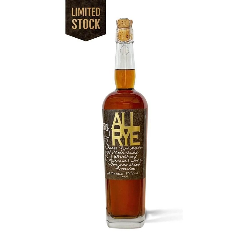 291 ALL RYE 100% RYE MALT COLORADO WHISKEY