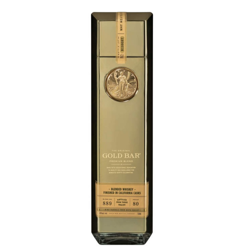 GOLD BAR WHISKEY BLENDED 80