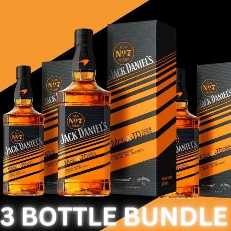 Jack Daniels X McLaren 2024 Edition 3-Bottle Bundle