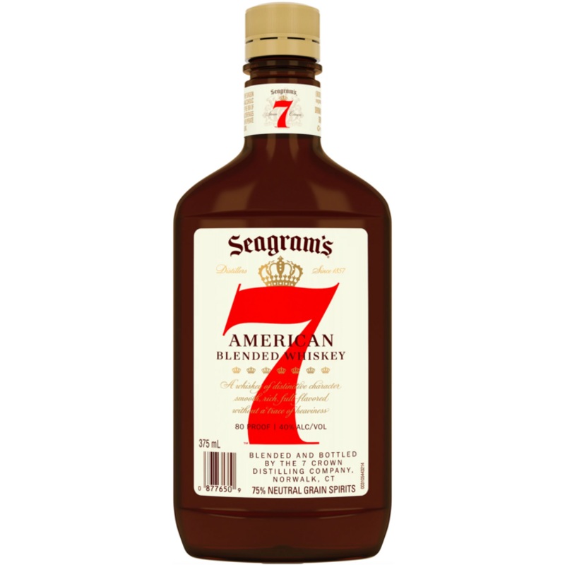 SEAGRAMS 7 CROWN 80 PET FLASK