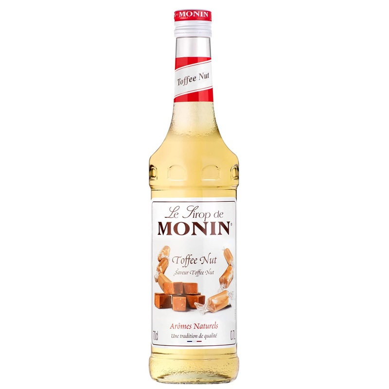 MONIN Premium Toffee Nut Syrup 700ml - Vegan-Friendly, Allergen-Free, 100% Natural - Coffee & Cocktails