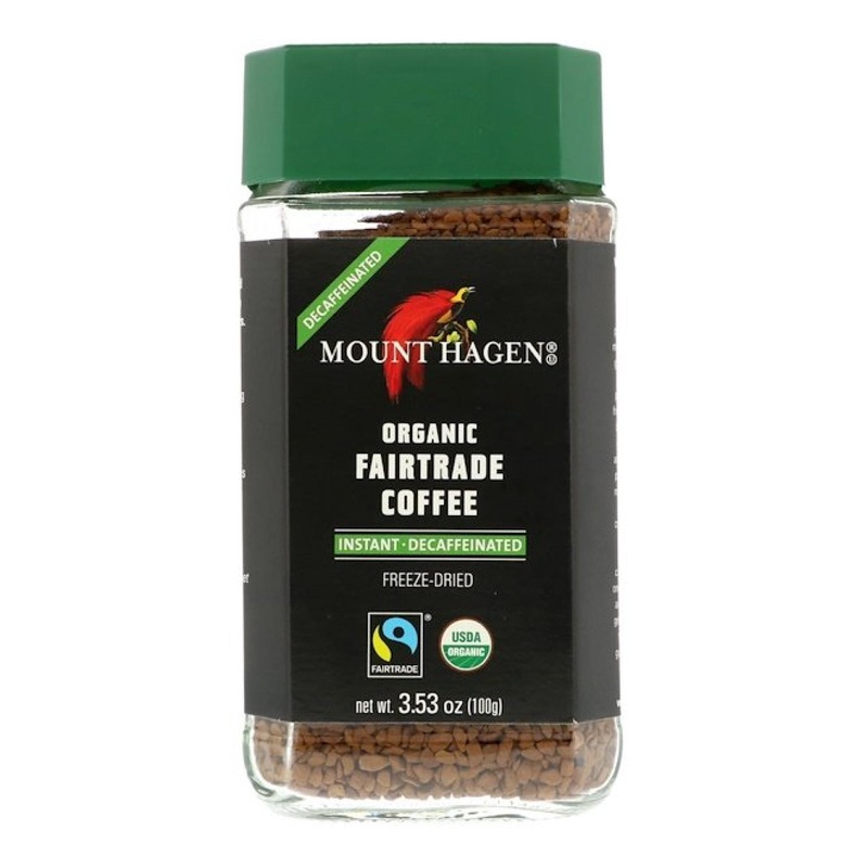 Mount Hagen Organic Fairtrade Instant Decaffeinated Coffee - 3.53 oz (100g)