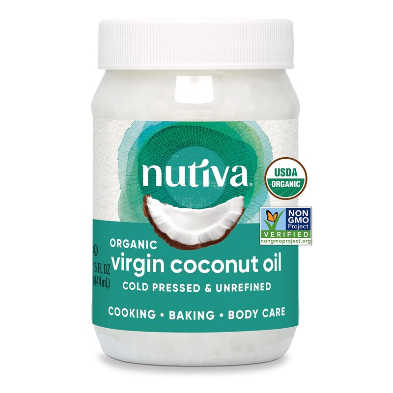 Nutiva Organic Virgin Coconut Oil - 15 fl oz (444 ml) | USDA Certified Organic
